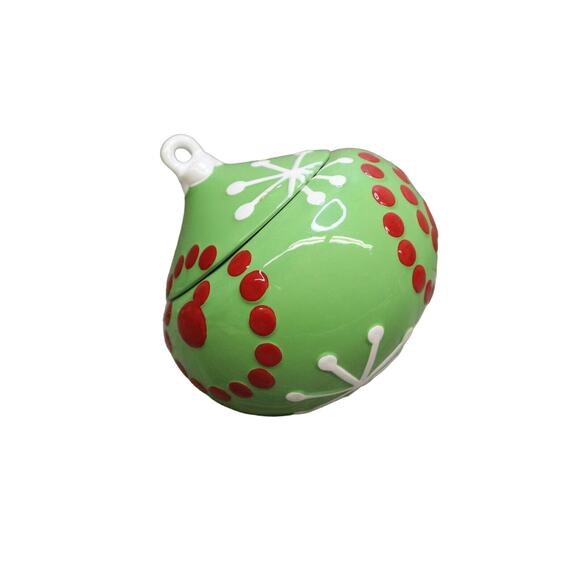 Real Home Vintage Style Christmas Tree Ornament Cookie Jar Earthenware Holiday - Picture 1 of 16